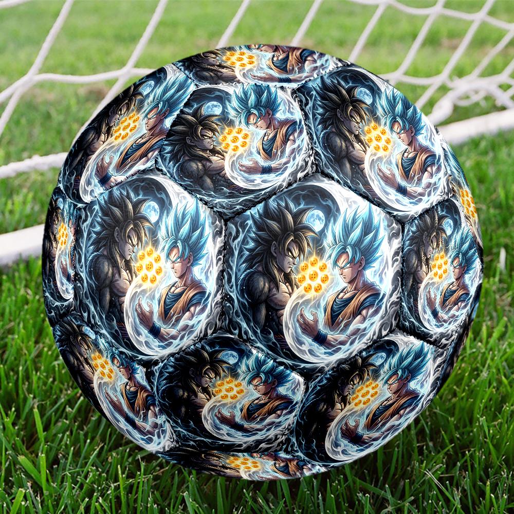 1pc Dragon Ball Z Football Soccer Ball Size 5 Indoor Soccer Ball Fashion Colorful Backyard Game -Great For Sports Fans Gift HE58