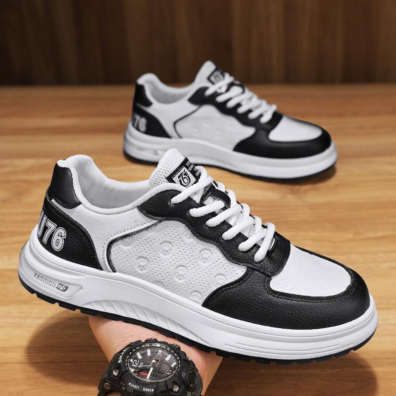 Versatile Casual Leather Men Sneakers Comfortable Trend Board Shoes for Men Breathable Sneakers Sports Shoes Men Running Shoes