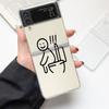 Мультяшный модный чехол Matchman для Samsung Galaxy Z Flip 3 4 5 6 7, жесткий складной чехол-протектор Z Flip4 из прозрачного поликарбоната, подарок
