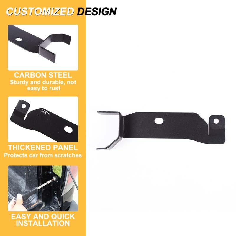Carbon Steel Car Tailgate Anti-Theft Lock Bracket Rear Door Security Device For Toyota Tundra 2014-2021 Gate Lock Accessories
