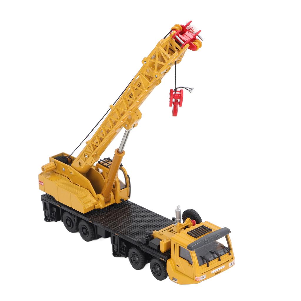 1/50 Scale Crane Truck Toy Fine Details Mobile Crane Truck Construction Vehicles Toys for Kids