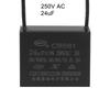 uxcell CBB61 24uF 250V AC 2-Wire Metallized Polypropylene Film Capacitor 48x38x26mm for Fan Pump Motor Generator
