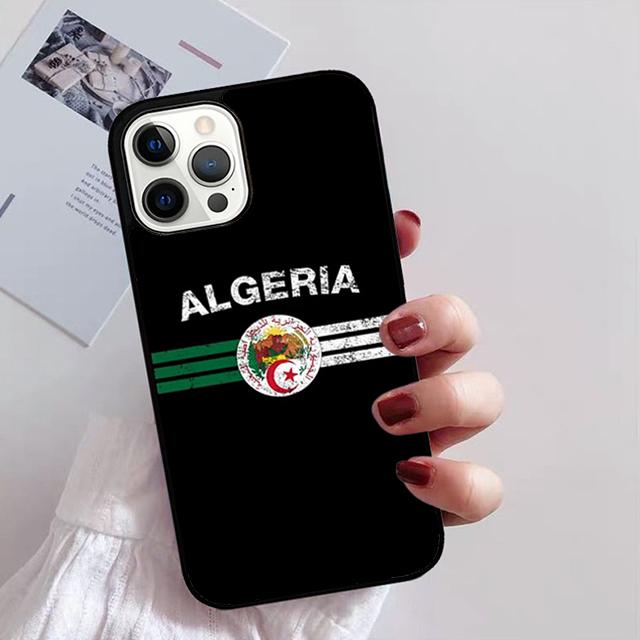 Алжирский Герб Флаг Алжира Чехол для Телефона Для iPhone 17 Air 15 16 14 Plus 11 12 13 Pro Max Apple max