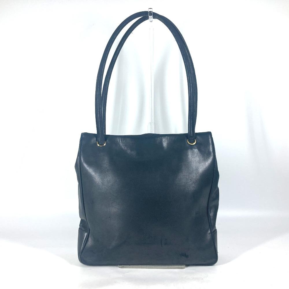 CHANEL vintage CC CC Mark Shoulder bag Tote Bag Shoulder Bag Leather Dark navy