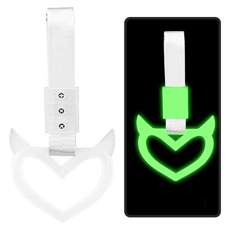 Цветной автомобильный буксировочный ремень Tsurikawa Ring Heart JDM Train Bus Handle Strap Styling Drift Charm Strap Auto Accessories