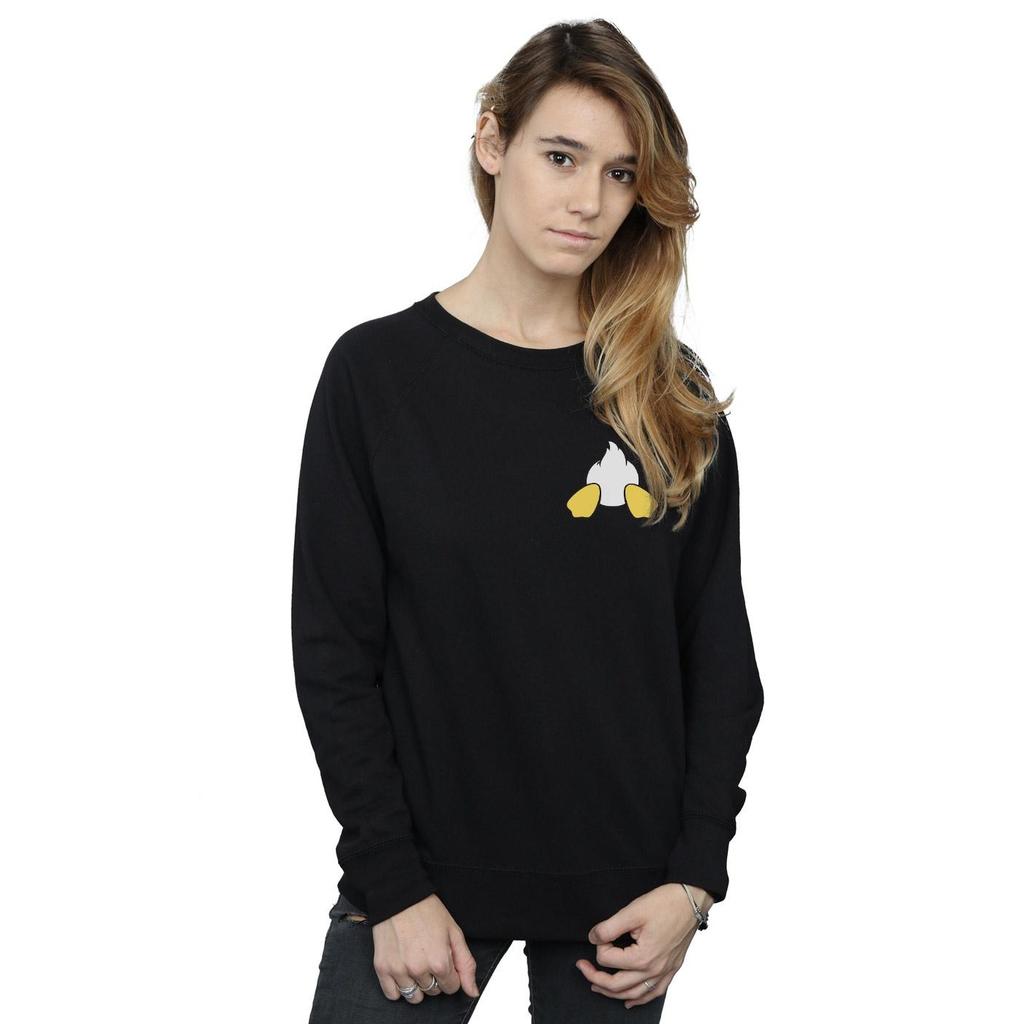 Disney Womens/Ladies Donald Duck Backside Breast Print Sweatshirt