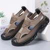 Sandals Men's Large Size New Polyurethane Men's Shoes Hollow Casual Shoes Breathable Shoes Men's Shallow Mouth Comfortable Single Shoes