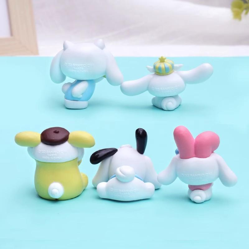 Sanrio Cinnamoroll Кроссдрессинг Мелоди Куроми Hello Kitty Мультяшная Милая Кукла Аниме Фигурка Сделай Сам Декоративные Аксессуары Игрушка Подарки