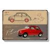 FJ Decor SUV Sedan Red Sports Car Metal Poster Beetle Retro Vintage Tin Signs Auto Club Garage Wall Art Decor
