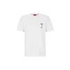 HUGO BOSS T-Shirts Men's White Crew Neck Moderate Straight Fit 50484819-100