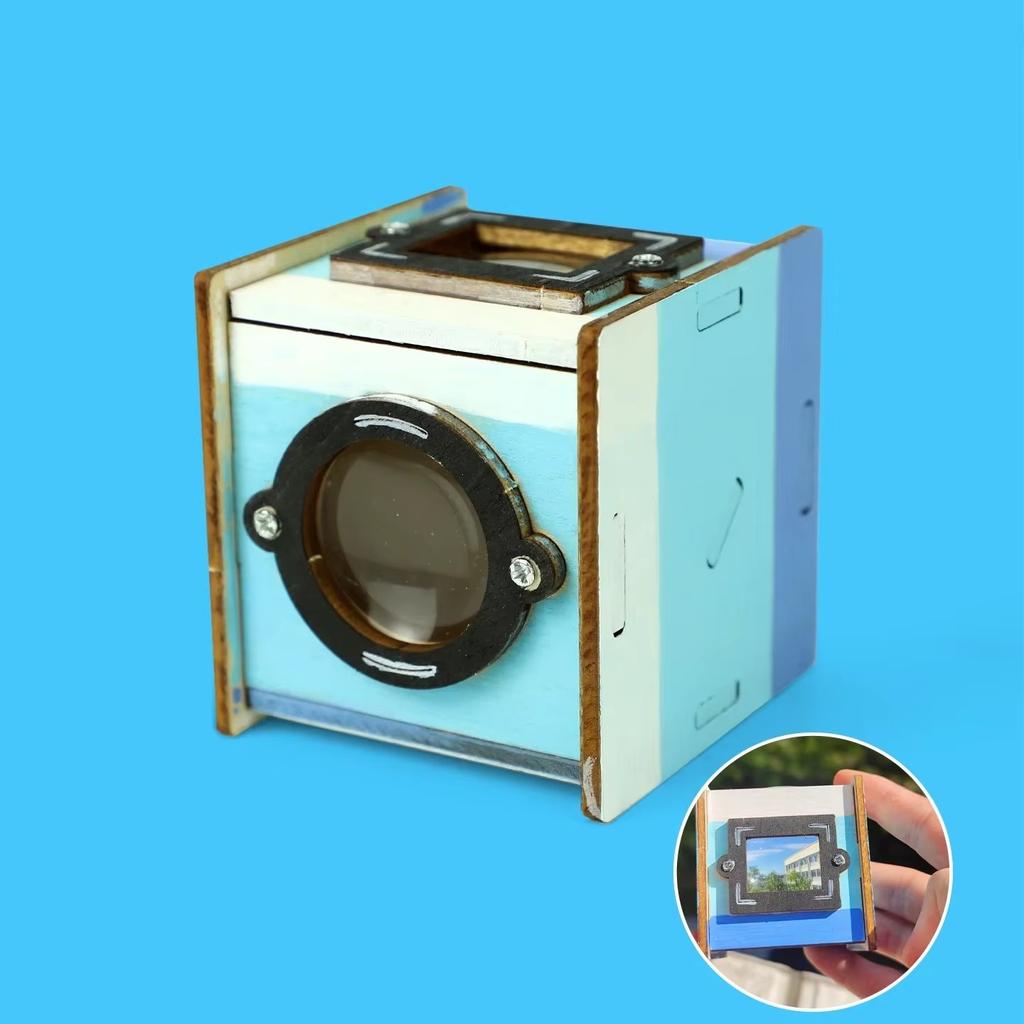 Деревянный Наука Технология Маленький Создатель DIY Пояс Плоский Видоискатель Оптический Пар Физический Эксперимент Игрушка Студенческий Поделка