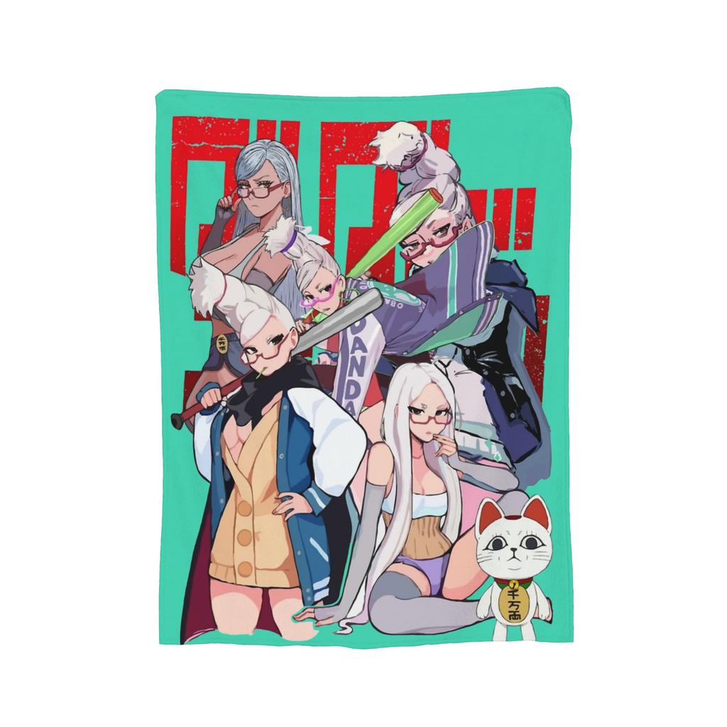 Anime Okarun Dandadan Flannel Blanket  Awesome Throw Blankets for  Sofa Bedding Lounge 125*100cm Quilt,