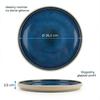 CERAMIC DINNER PLATE 1 pc. NAVY BLUE SET FOR SERVING DISHES 26.5 CM