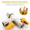 Brass Shower Arm Diverter Valve, G1 2 Shower Diverter Valve RV 3 Way By Pass Valve Replacement, Universal T Adapter