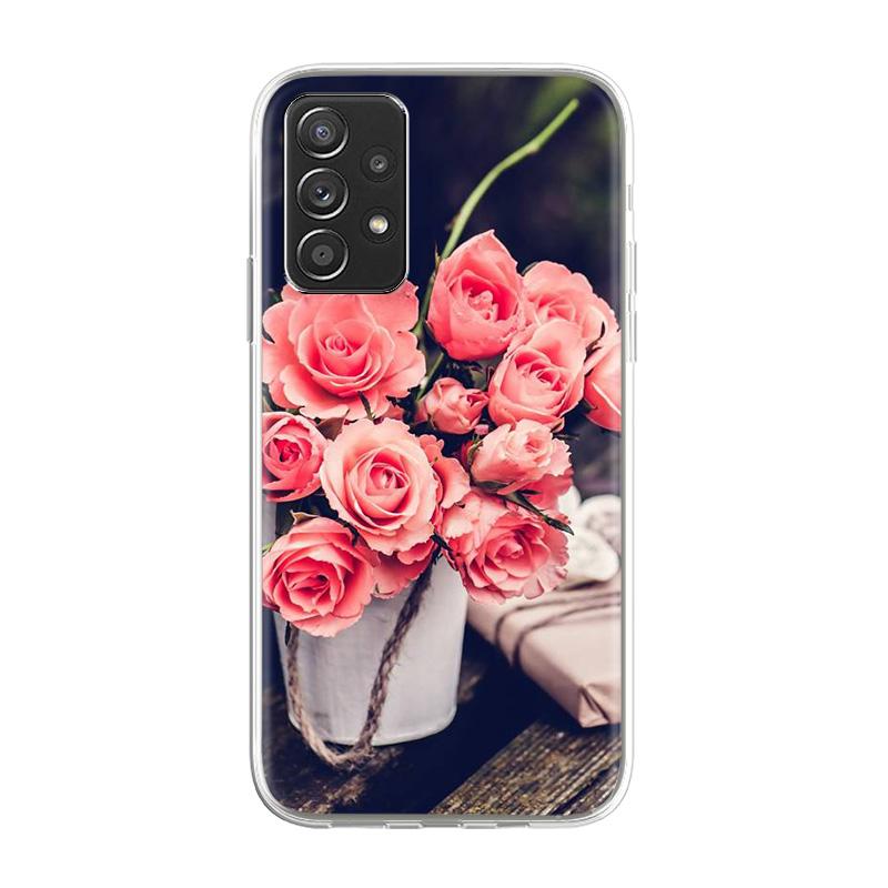 Чехол для samsung a52 Galaxy A32 A51 5G 4G чехол с милым мультяшным рисунком Samsung A33 A53 A03S A 32 52 A52S 5G роскошный телефон Funda Capa