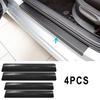 4Pcs/Set Door Sill Stickers Scuff Plate Film Auto Supply Car Carpet Strip Sticker Waterproof Protect Film