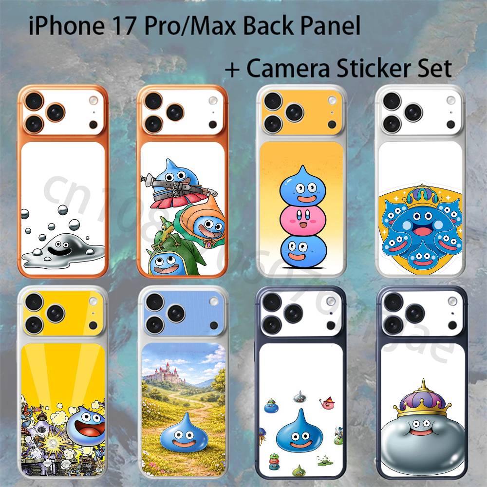 D-Dragon Quest-e S-Slime Для iPhone 17 pro Max/ pro Полное Покрытие Наклейка Пленка-Обертка Цветная Задняя Защитная Наклейка