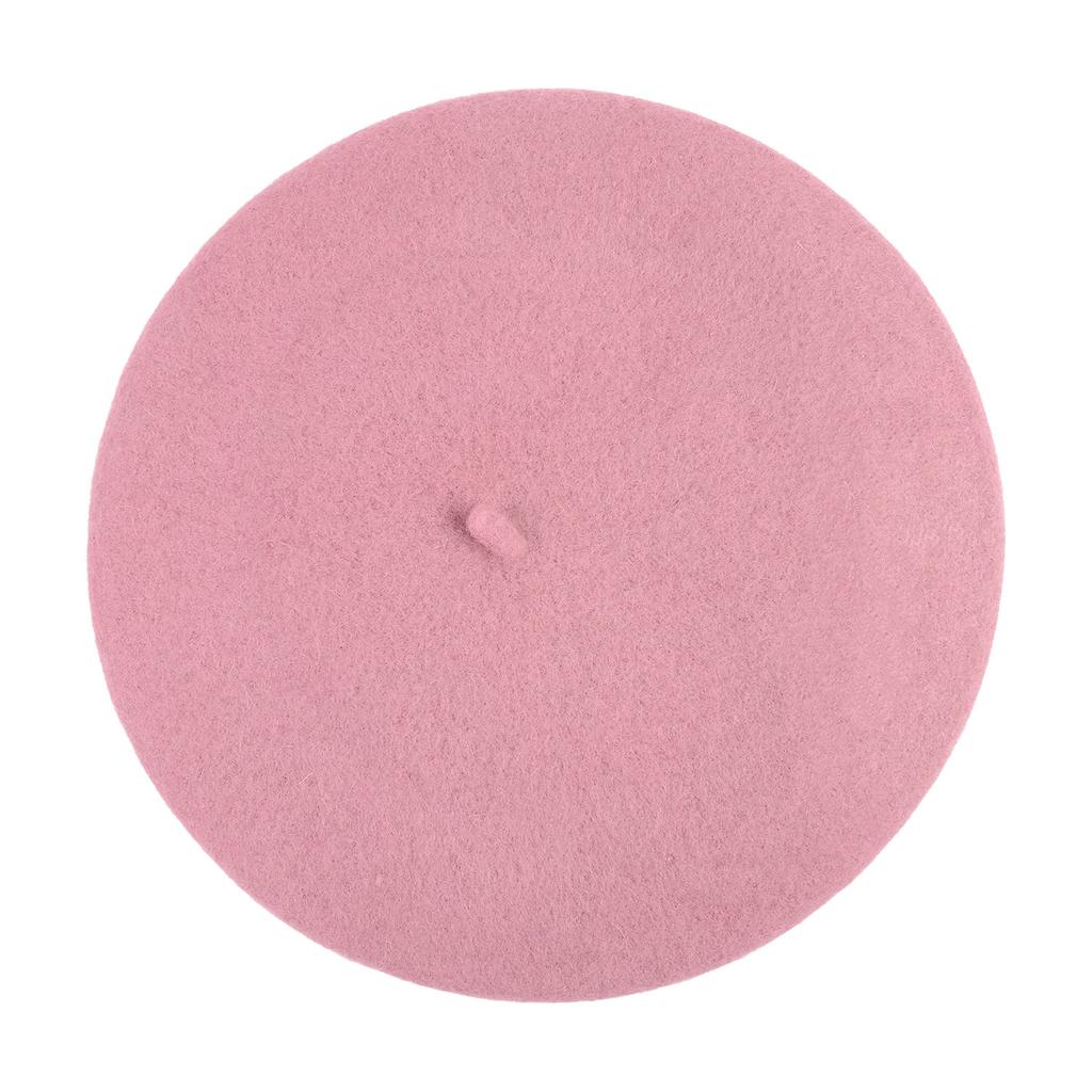 Зимняя теплая искусственная шерстяная шапка-берет для женщин и девочек, французская шапка-бини, красная, черная, фиолетовая, бежевая, оранжевая, кавайная, плоская, теплая