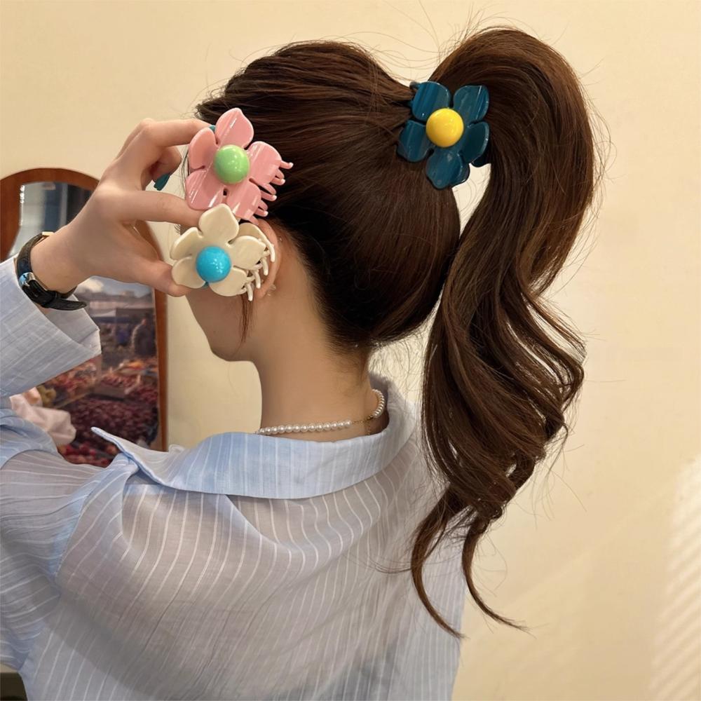 Hairpin Flower Hair Claw Plastic Plastic Shark Clip Creative Hair Crab Clip Vacation