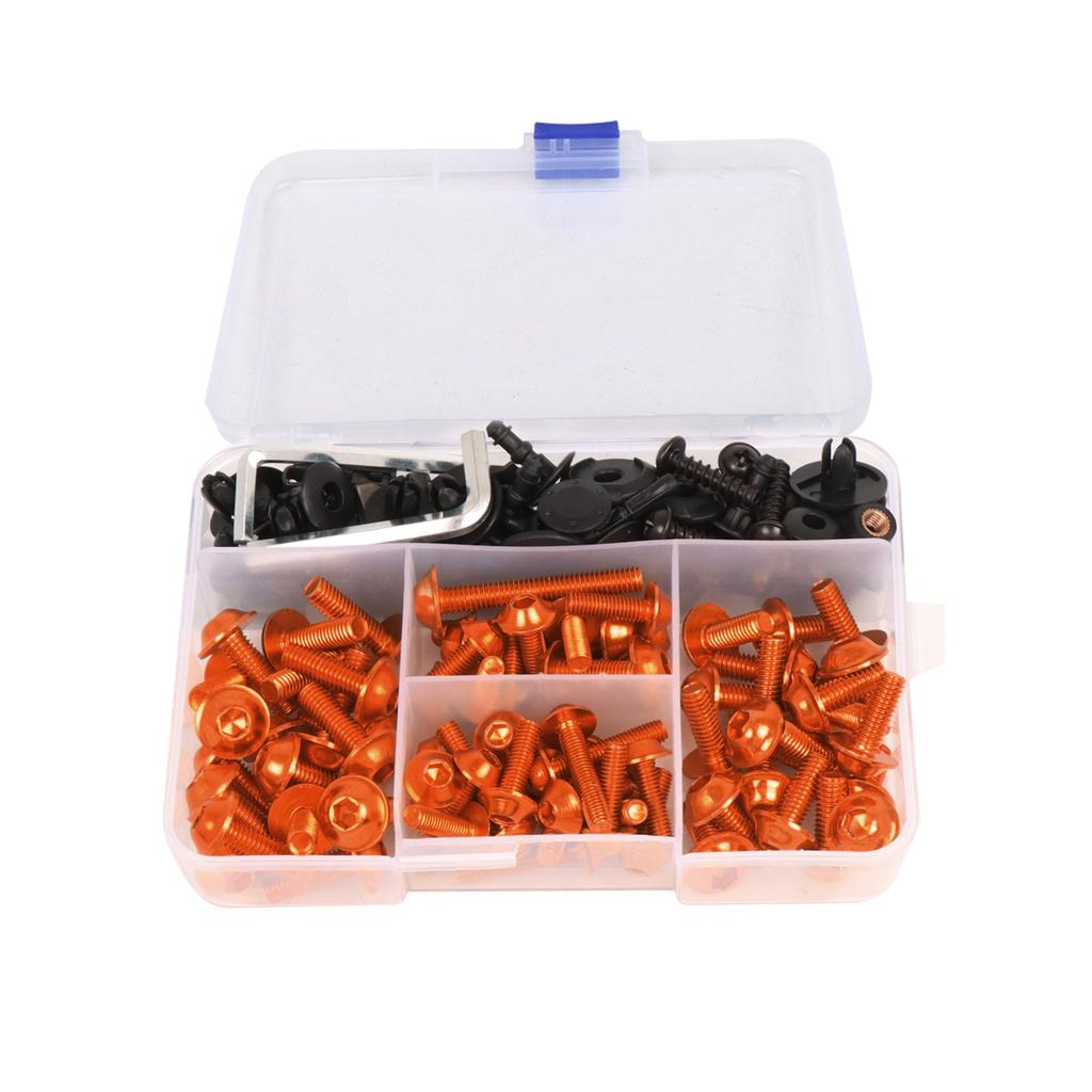 For Suzuki GSXR 600 750 1000 600 750 1000 K1 K2 K3 K4 K5 K6 K7 K8 K9 195/PCS Universal Fairing Bolt Kit Fastener Clips Screws