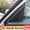 For Honda Accord X 10th 2018 2022 Car Front Door Window Inner Triangle A Colum Cover Stickers Trim Accessories