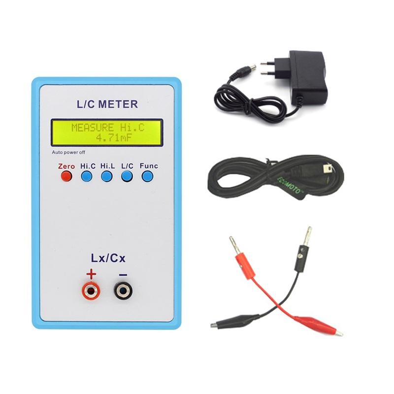 JUNTEK LC-200A LC200A Цифровой портативный ЖК-измеритель емкости и индуктивности Зажим для SMT 1 пФ-100 мФ 1 мкГн-100 Гн Онлайн-тестер LC-резонанса
