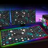 RGB Hexagon Gaming Mouse Pad XXL Antislip Rug Desk Mat Computer Accessories Office Geometric Mousepad Luminous Extended Game Mat