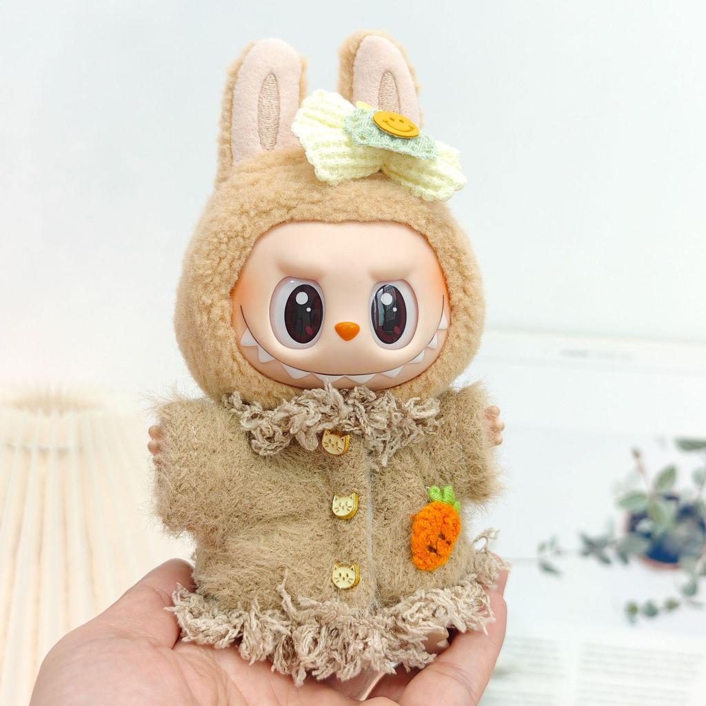 Подвеска Labubu Одежда виниловая сидячая вечеринка досуг модный костюм комплект