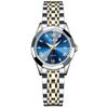 RORIOS Stylish and Cute Quartz Analog Watch with Water Stainless Steel Perfect for Casual or Birthday Blue Women's Watch, Resistance, Band, Commuting,