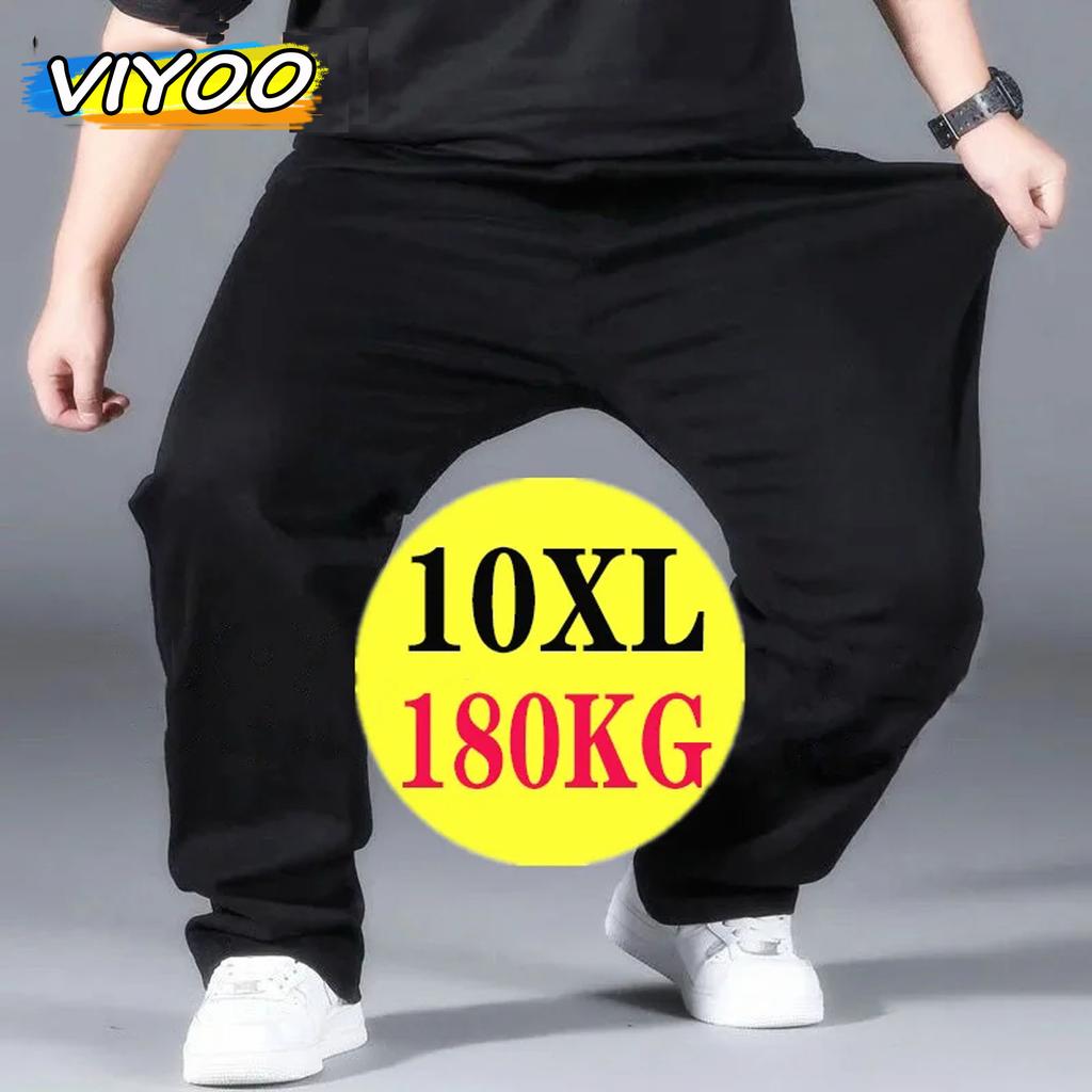 Мужские 10XL оверсайз плюс размер черные повседневные брюки спортивные штаны с эластичной резинкой на талии спортивные брюки мешковатые брюки мужские уличные
