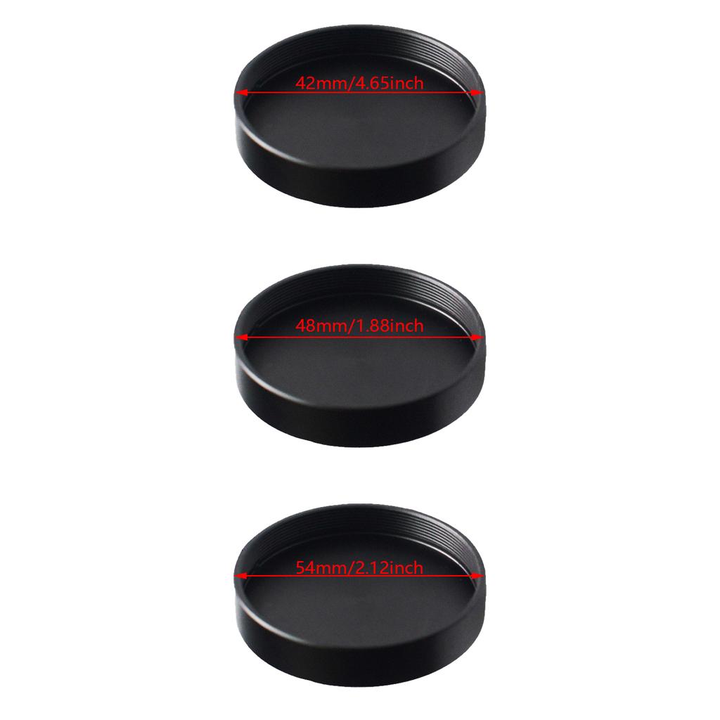 Пылезащитный колпачок для объектива телескопа M42/M48/M54x0.75mm, черный алюминиевый защитный чехол, крышка окуляра астрономического телескопа