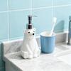 Yousheng Soap Dispenser Hand Dish Soap Pump Bottle Polar Bear Design Holiday Hand Soap Dispenser Kitchen Countertop Decoration