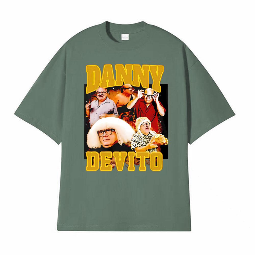 Trash Man Danny Devito Vintage Rap T Shirt High Quality Tshirts Unisex Short Sleeve Comfort Mens Clothing Tee Shirt Streetwear