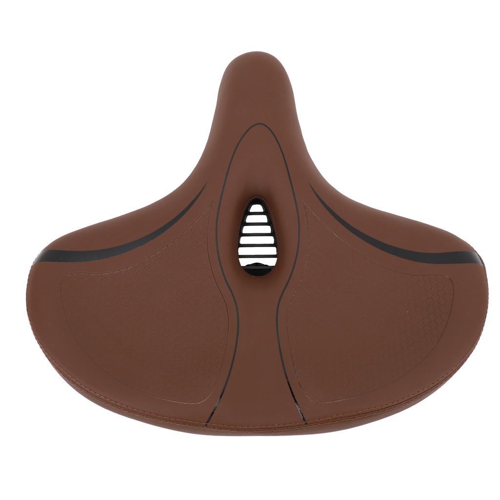 Велосипедное седло увеличенного размера с эффектом памяти, искусственная кожа, полое, дышащее, двойное, амортизирующее, велосипед