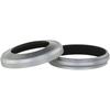 Haoge LH-X49W 2-in-1 Metal Ultra-Thin Lens Hood with Adapter Ring Set, for Fujifilm Fuji FinePix X70 X100 X100S X100T X100F Cameras, Silver