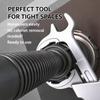 Large Opening Bathroom Spanner Aluminum Zinc Zinc Alloy Plumbing Wrench Faucet Wrench  Sink Installation