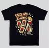Футболка унисекс Stray Cats Vtg ЧЕРНАЯ Все размеры от S до 45XL XZ1064 Футболка унисекс