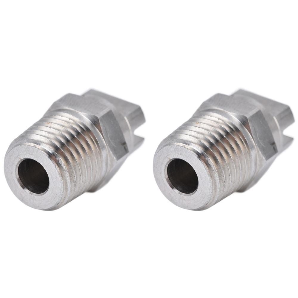 2pcs Stainless Steel Stainless Steel Sprayer 65 Degree Wide Coverage Sprayer Rain Test