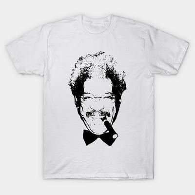 Asian Size Men Black Print T-shirt Don King No-Cut Heat Transfer Print Cotton Tshirt