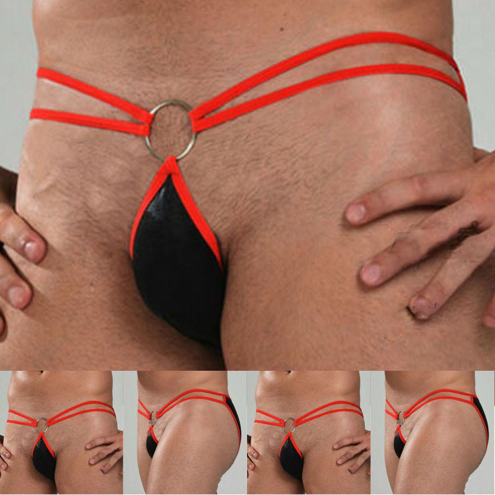 Сетчатое мужское нижнее белье, трусики, прозрачные стринги для геев