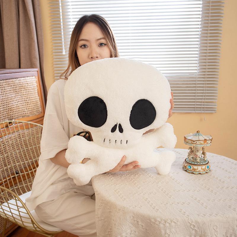 Skull And Crossbones Halloween Throw Pillows Plush Toys Halloween Decorations Devil Skull Halloween