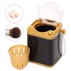 realistic mini washing machine for pretend educational and makeup brushes Cute, portable, play, play, (gold)