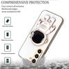 Coque - BOOLING - pour Samsung Galaxy A35 5G - Protection Antichoc - Support Astronaute 3D - Blanc