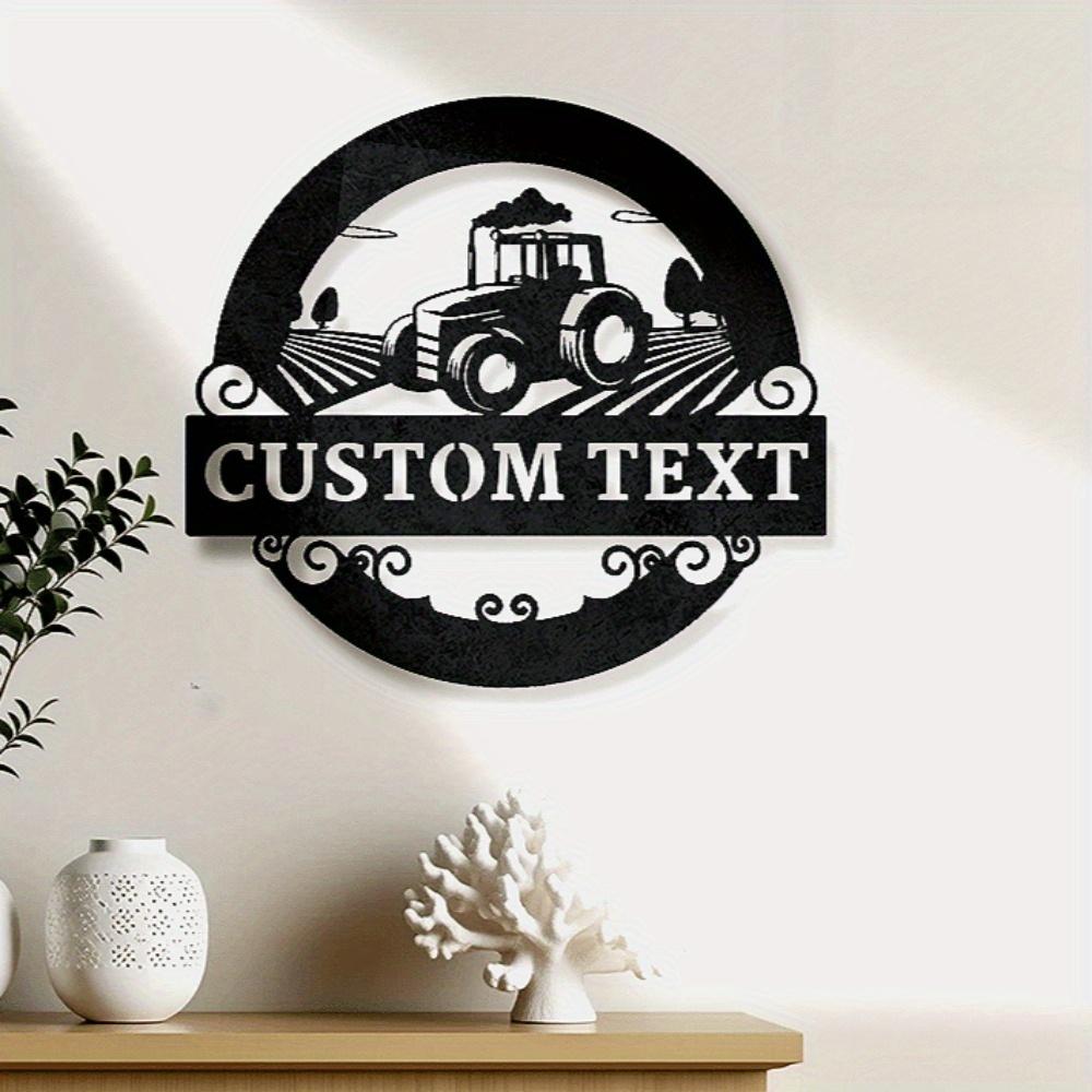 Metal Wall Art Farm Machinery Design Rustic Home Decor Housewarming Gift
