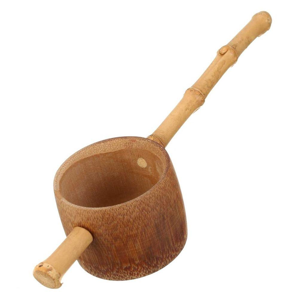Artware Crafts Teahouse Home Accessories Long Handle Colander Infuser Bamboo Strainer Tea Filter