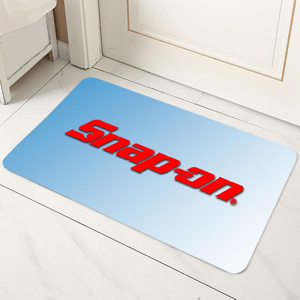 Snap-on TOOL TIPS Logo Carpet Mat Anti-Slip Backing Rug for Garage Auto Shop Home Decoration Tool Theme Oil Resistant Door Mat