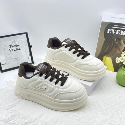 Белая обувь на толстой подошве, вельветовые туфли на мягкой подошве, спортивные туфли на платформе