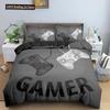 Teens Video Games Comforter Duvet Cover King Gamepad Controller Bedding Set For Kids Boys Girls Youth Game Polyester Bedding Set