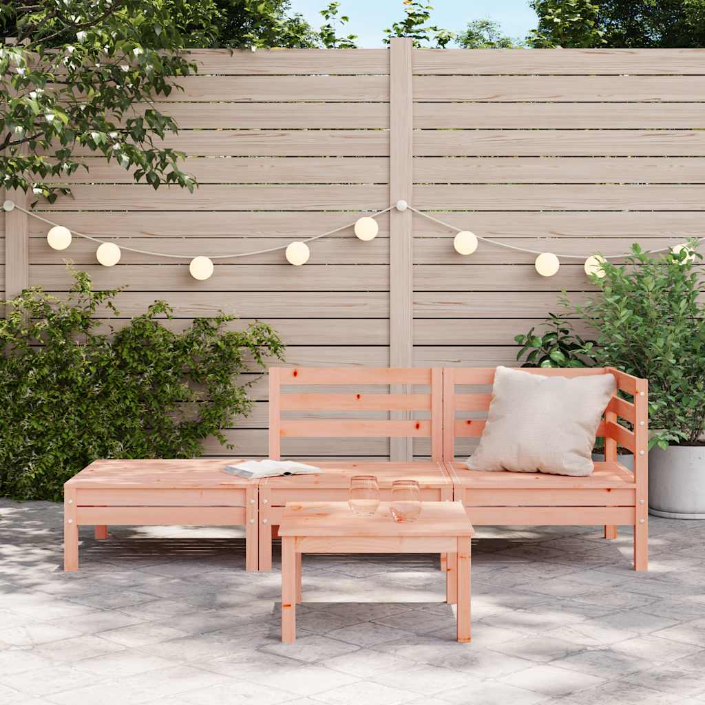 Garden Sofa 3 Seater Solid Douglas Fir Wood