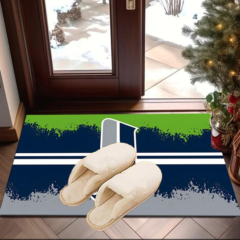 Seattle Seahawks Logo Area Rug for Office, Chair Rug, Decorative Carpet Livingroom Mat, Large Size Fan gifts Christmas gifts
